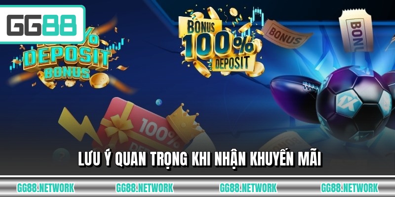 Lưu ý quan trọng khi nhận khuyến mãi